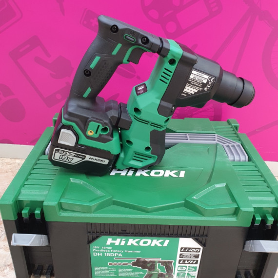 1-1-259821-2-Martillo A Bateria Hikoki DH 18DPA 230V 2 Baterias (Sin Uso)