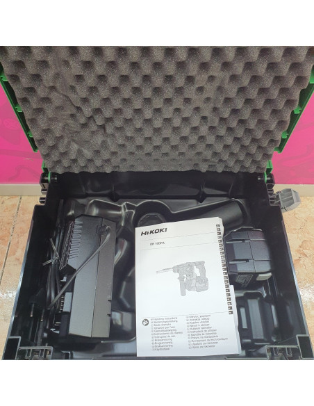 1-1-259946-3-Martillo A Bateria Hikoki DH 18DPA 230V 2Baterias (Sin Uso)