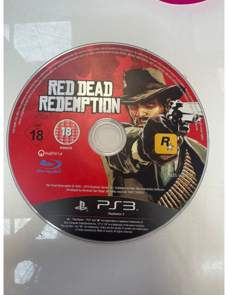 9-9-68300-1-Videojuego PS3 Red Dead Redemption (sin caratula)