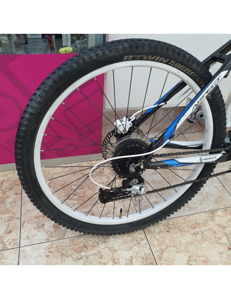 1-1-262475-4-Bicicleta Montana Scott Aspect 30 Negra Blanca Azul Talla M 26 Pulgadas