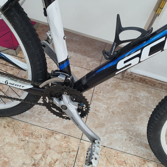 1-1-262475-5-Bicicleta Montana Scott Aspect 30 Negra Blanca Azul Talla M 26 Pulgadas