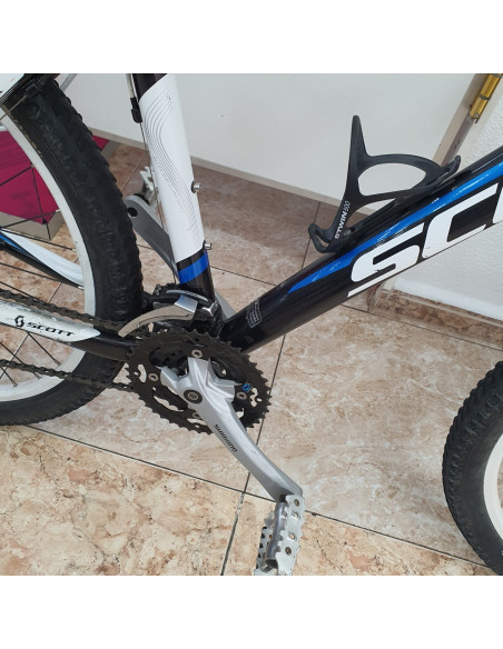 1-1-262475-5-Bicicleta Montana Scott Aspect 30 Negra Blanca Azul Talla M 26 Pulgadas