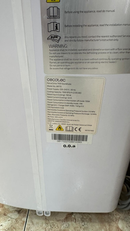 8-8-72624-3-Aire Acondicionado Cecotec 08170 Force Clima 7100 