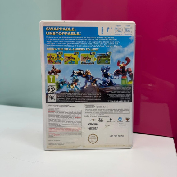 9-2-79406-4-Videojuego Wii Skylander Swap force Base 3 Muñecos