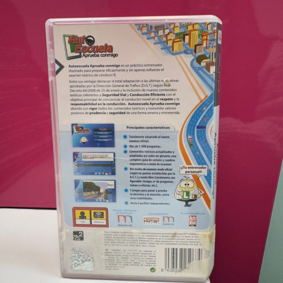 9-2-87476-4-Videojuego PSP Auto Escuela Aprueba conmigo