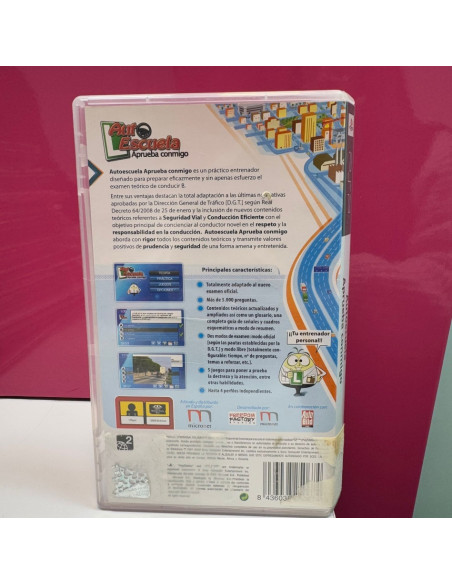 9-2-87476-4-Videojuego PSP Auto Escuela Aprueba conmigo