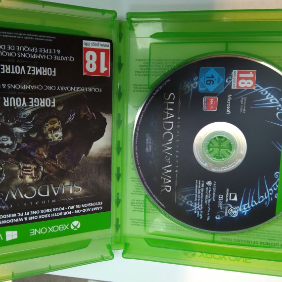 9-9-52186-2-Videojuego Xbox One Sombras De Guerra Xbox One