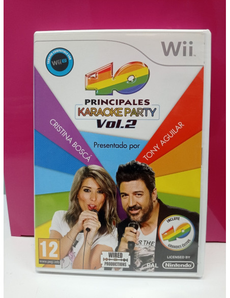 9-9-65702-1-Videojuego Wii 40 principales karaoke pàrty vol2