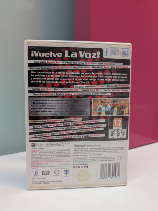 9-9-66472-3-Videojuego Wii La voz 