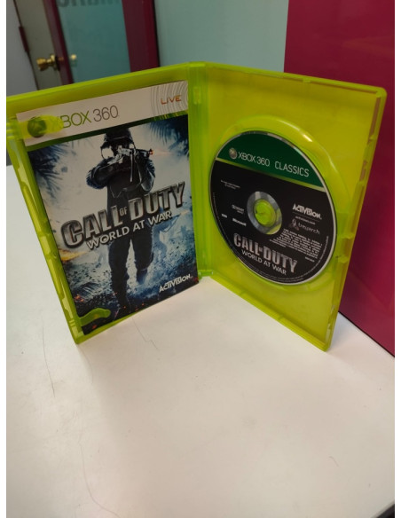 9-9-70956-3-Videojuego Xbox 360 Classics call of duty world at war 