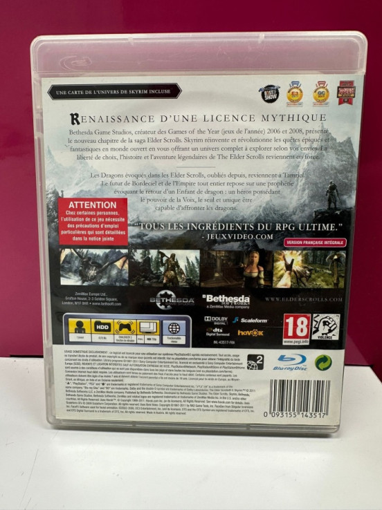 9-9-63227-2-Videojuego PS3 Skyrim pal francia