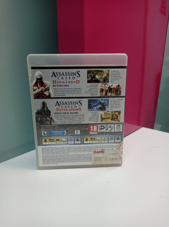9-9-65949-3-Videojuego PS3 Assassins creed 2 en 1 revelations la hermandad