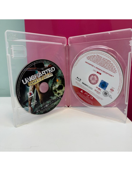 9-9-67367-4-Videojuego Ps3 Uncharted 3 y Uncharted Drake's Fortune
