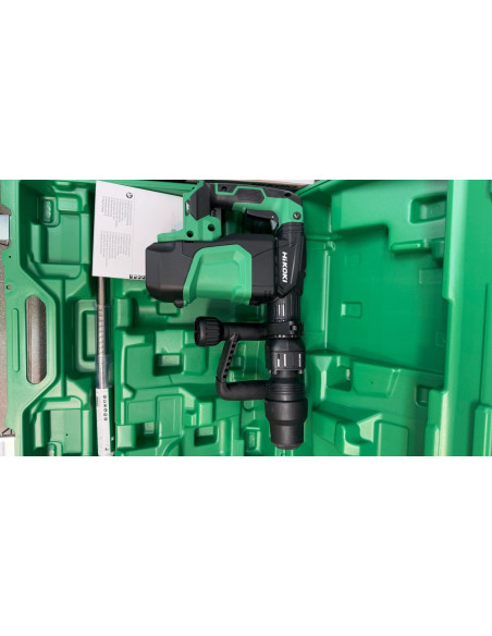 9-9-68160-3-Martillo demoledor Hikoki h 3641da 36v cargador 2 baterías 8ah uc18ysl3 (sin uso)