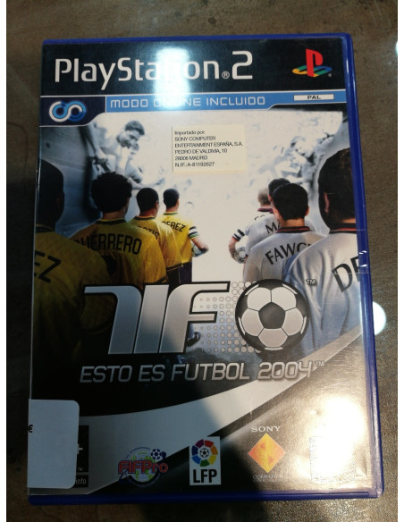 9-2-82131-1-Videojuego PS2 TIF Esto es fútbol 2004