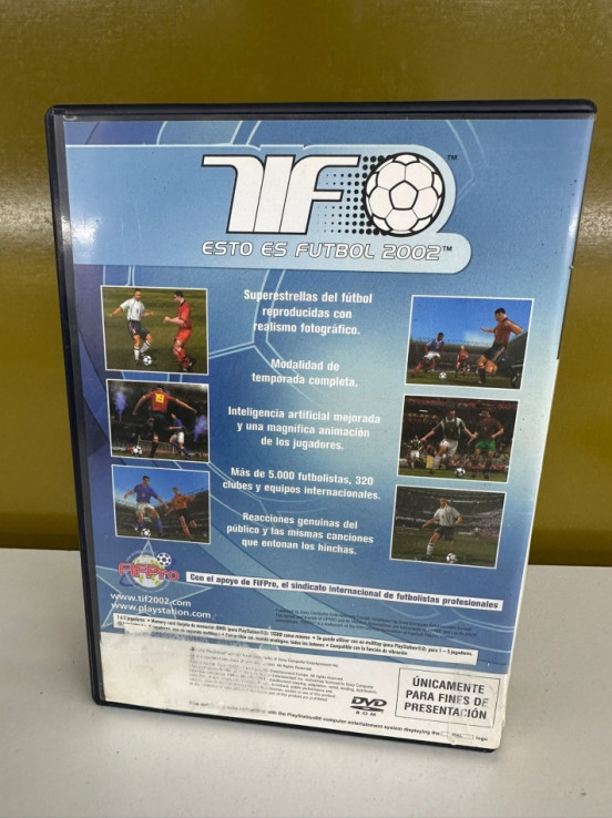 9-2-94922-2-Videojuego PS2 TIF Esto es fútbol 2002