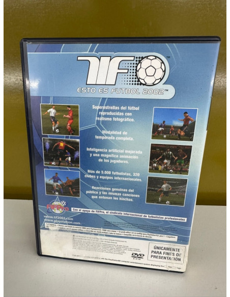 9-2-94922-2-Videojuego PS2 TIF Esto es fútbol 2002