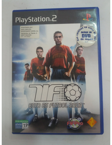 9-2-99398-1-Videojuego PS2 TIF Esto es fútbol 2003
