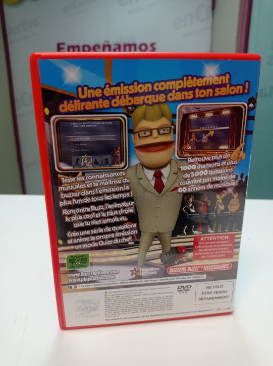 9-9-65802-3-Videojuego PS2 Buzz Le Quizz Musical