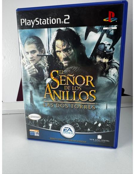 9-9-71463-1-Videojuego PS2 el señor de los anillos las dos torres