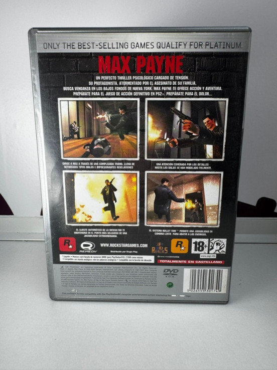 9-9-71476-3-Videojuego PS2 Max payne