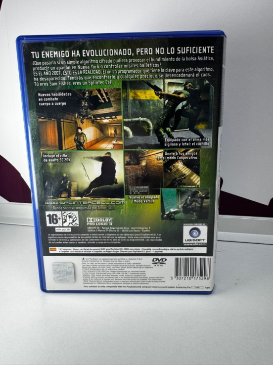 9-9-71481-3-Videojuego PS2 splinter cell chads theory 