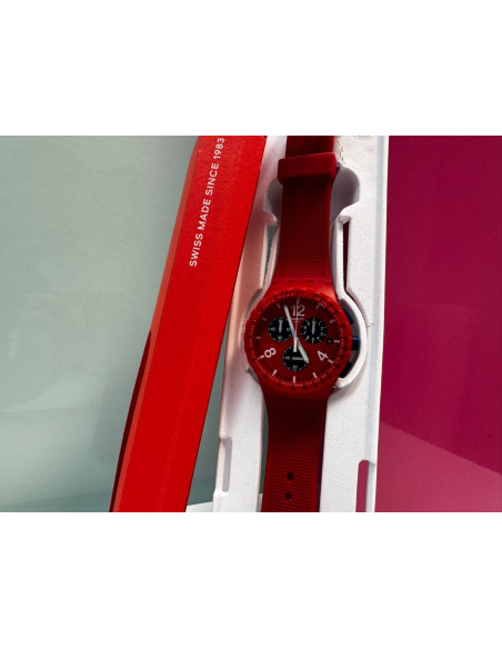 9-9-63435-2-Reloj pulsera premium caballero Swatch PRIMARILY RED SUSR407 