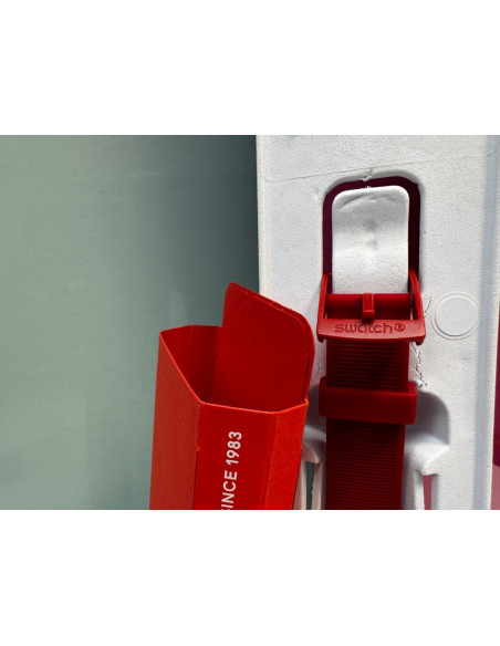 9-9-63435-3-Reloj pulsera premium caballero Swatch PRIMARILY RED SUSR407 