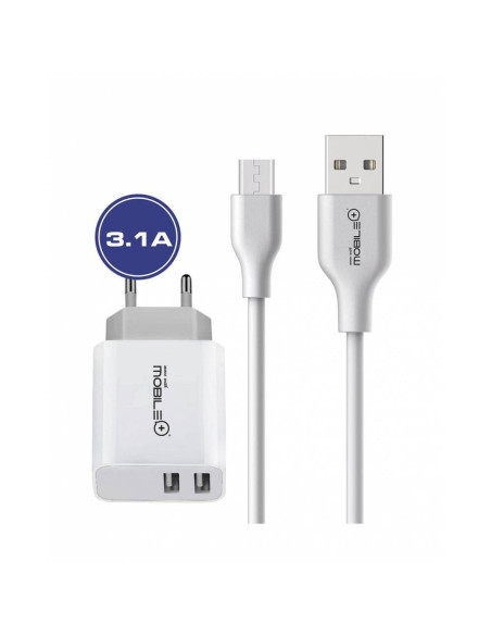 9-9-66672-1-Cargador doble MB-1042Cable USB a Micro USB