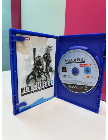 9-9-69473-2-Videojuego PS2 Metal gear solid 2 Substance