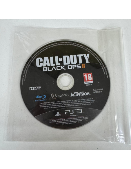 9-9-51513-2-Videojuego PS3 Call of duty Black Ops II (sin carátula)