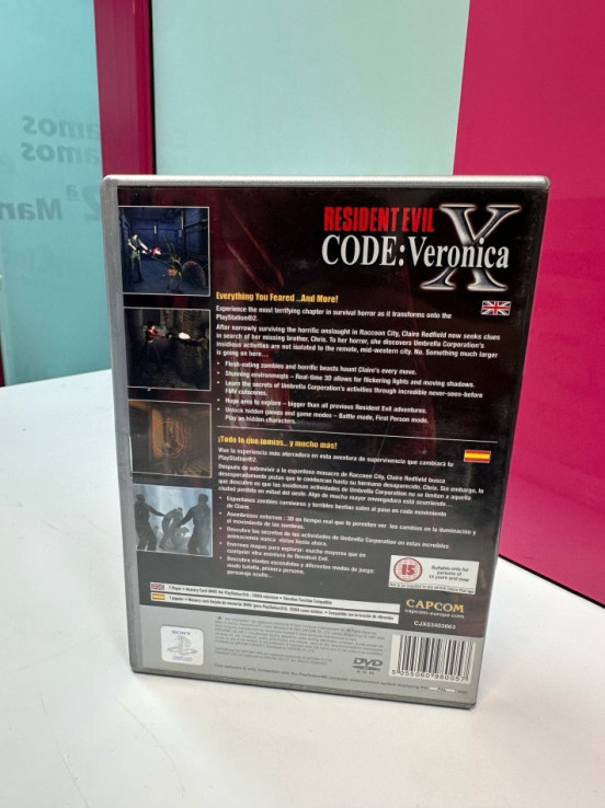 9-9-69545-3-Videojuego PS2 Resident Evil Code: Veronica X 