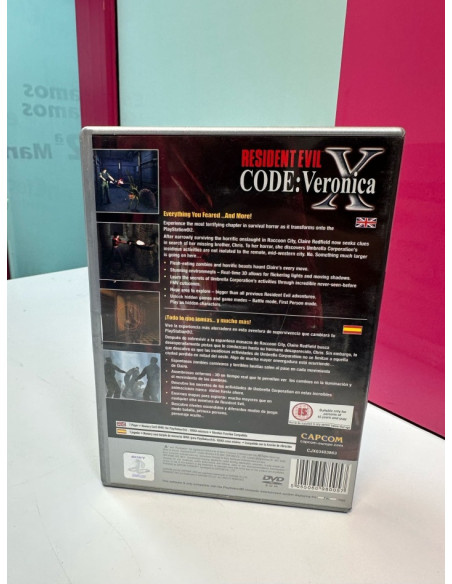 9-9-69545-3-Videojuego PS2 Resident Evil Code: Veronica X 