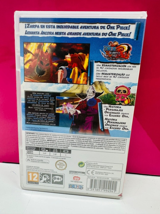9-9-57454-6-Videojuego Nintendo Switch one piece unlimited world precintado
