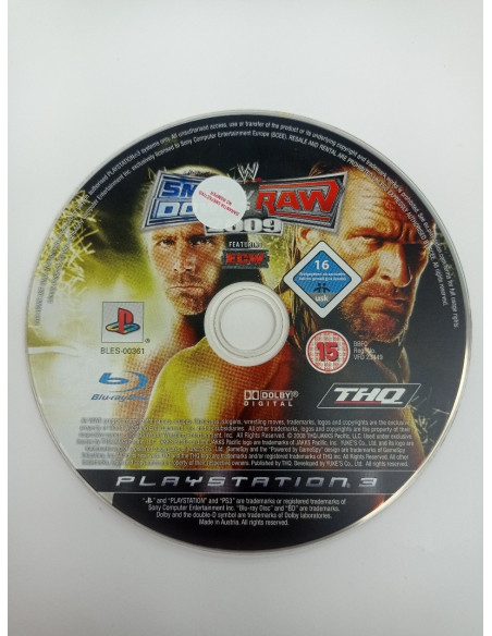 9-9-45925-3-Videojuego PS3 Raw Vs Down 2009