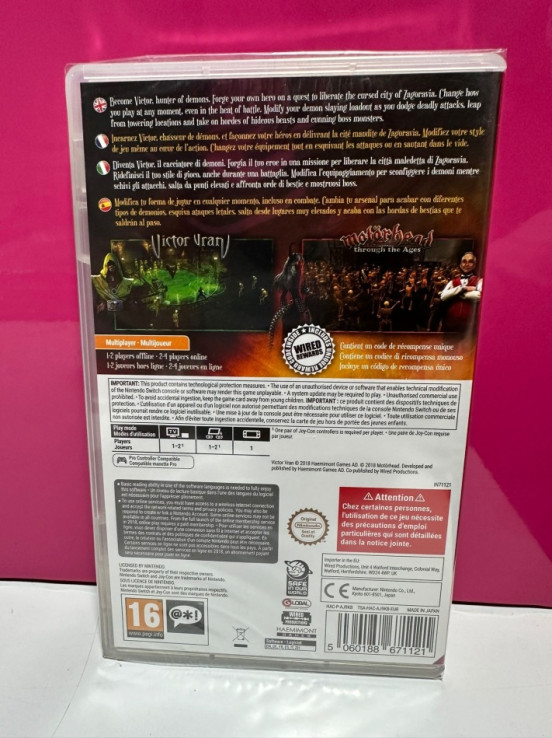 9-9-59736-2-Videojuego Nintendo Switch Victor Vran precintado