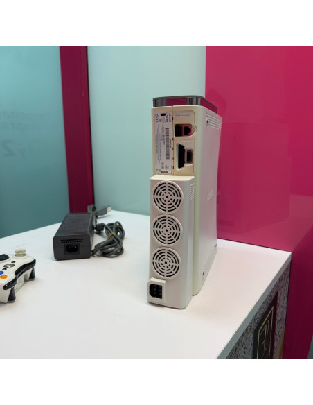 9-9-68316-8-Consola Xbox 360 blanca 18 ventilador integrado