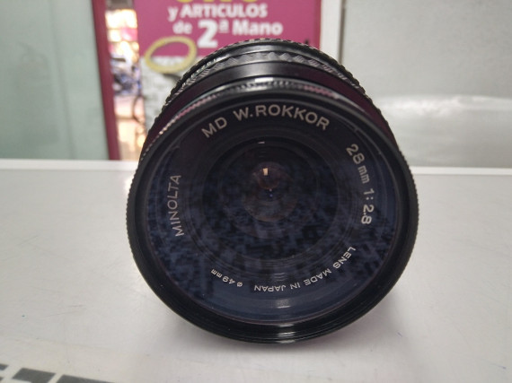 9-9-54831-2-Objetivo Minolta Md W.rokkor 28mm 1:2,8