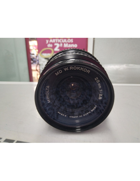 9-9-54831-2-Objetivo Minolta Md W.rokkor 28mm 1:2,8