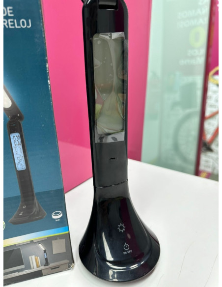 9-9-62421-4-Hogar Y Complementos Lámpara Led De Sobremesa Con Reloj