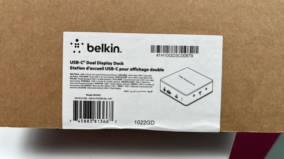 9-9-62611-3-Informática Dockstation Belin Dual Display C Sin Uso