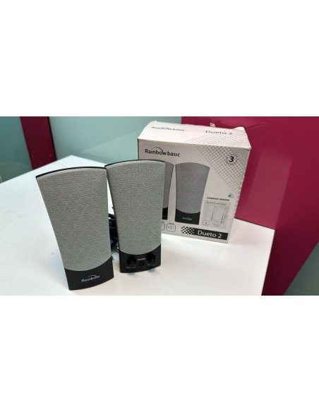 9-9-66283-1-Altavoces PC Rainbow basic dueto 2 (sin uso)