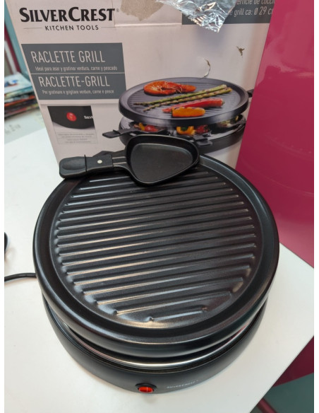 9-9-66908-1-Parrilla Electrica Silver Crest Grill (sin Uso)