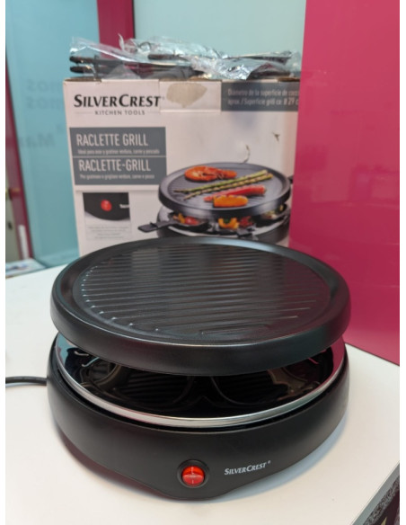 9-9-66908-2-Parrilla Electrica Silver Crest Grill (sin Uso)