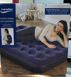 9-9-58360-1-Hogar Y Complementos Colchon Inflable Meradiso 1.37x22x1.91