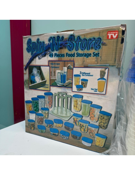9-9-66149-1-Hogar cocina Tuppers spin n store 49 piezas (sin uso)