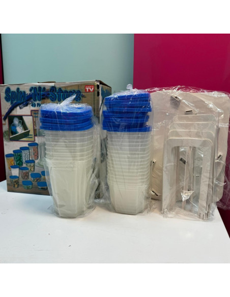 9-9-66149-2-Hogar cocina Tuppers spin n store 49 piezas (sin uso)