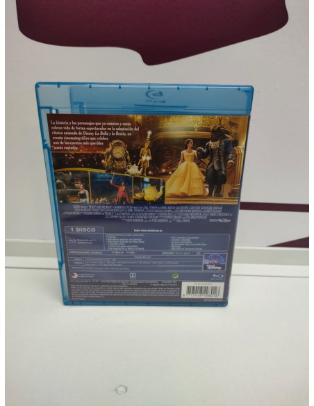 9-9-71761-2-Película Bluray BLu-ray la bella y la bestia