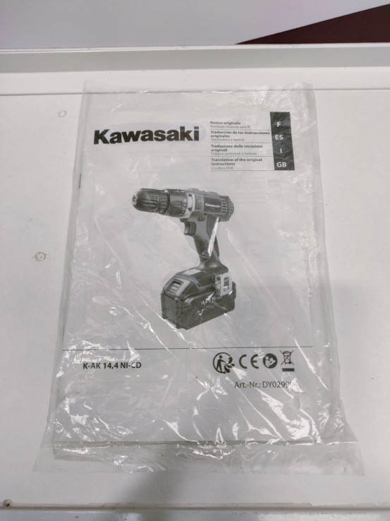 9-9-71967-2-Atornillador A Bateria Kawasaki K-ak 14.4 Ni-cd 