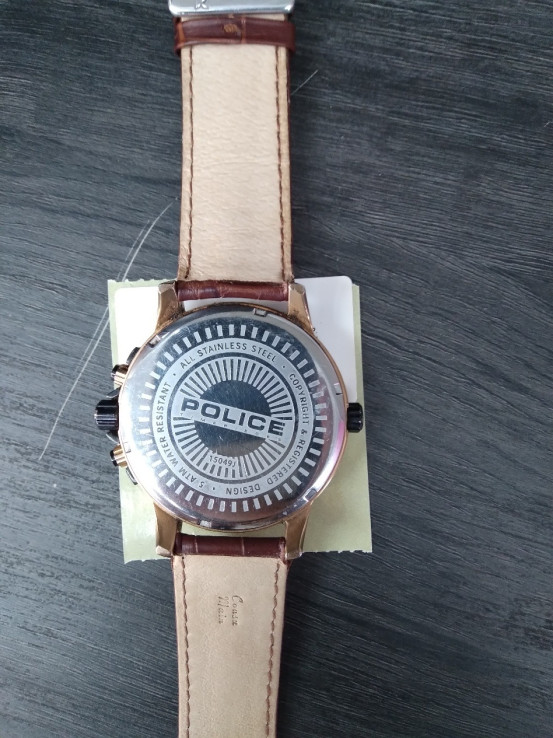 9-9-44887-3-Reloj Pulsera Premium Caballero Police 15049J Marron